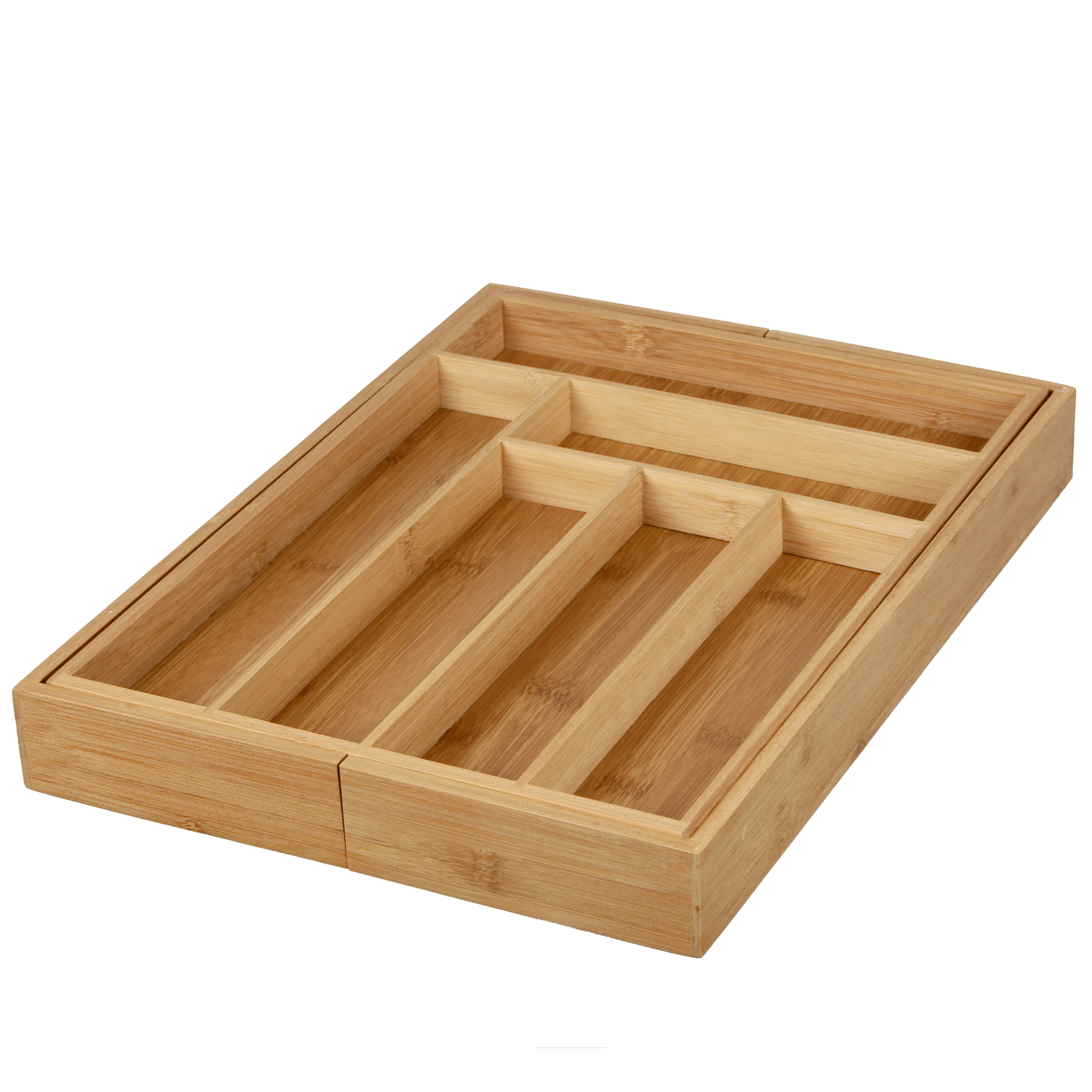 wkład do szuflady bambusowy złożony