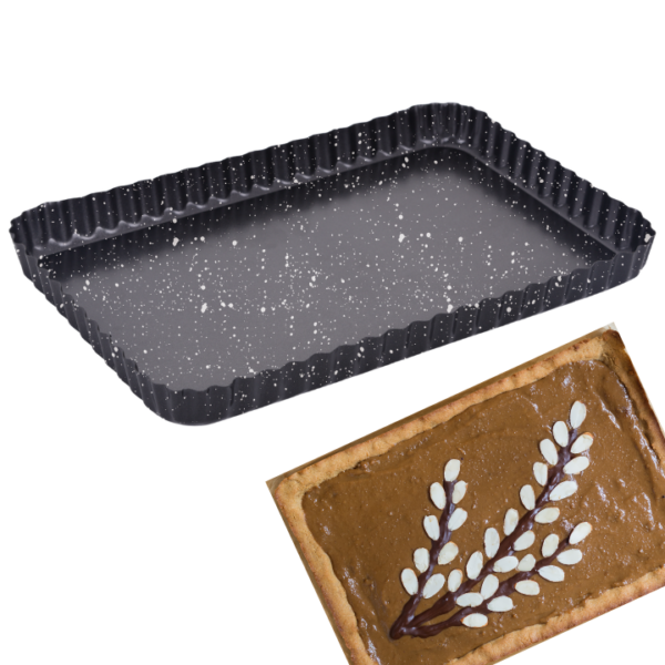 Blacha z wyjmowanym dnem do mazurka i tarty 31 x 21 cm