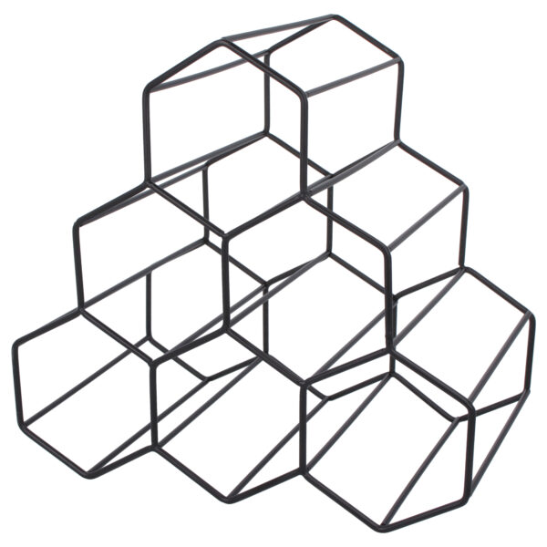 Loftowy stojak na wino 6 butelek