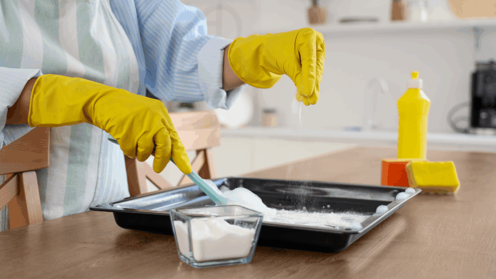 czyszczenie blachy do pieczenia