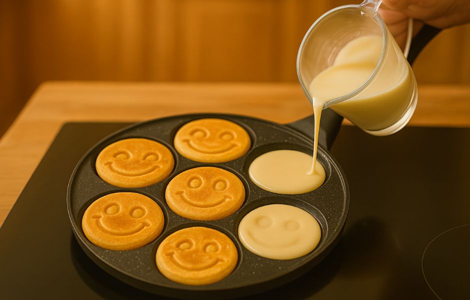 patelnia z wgłębieniami