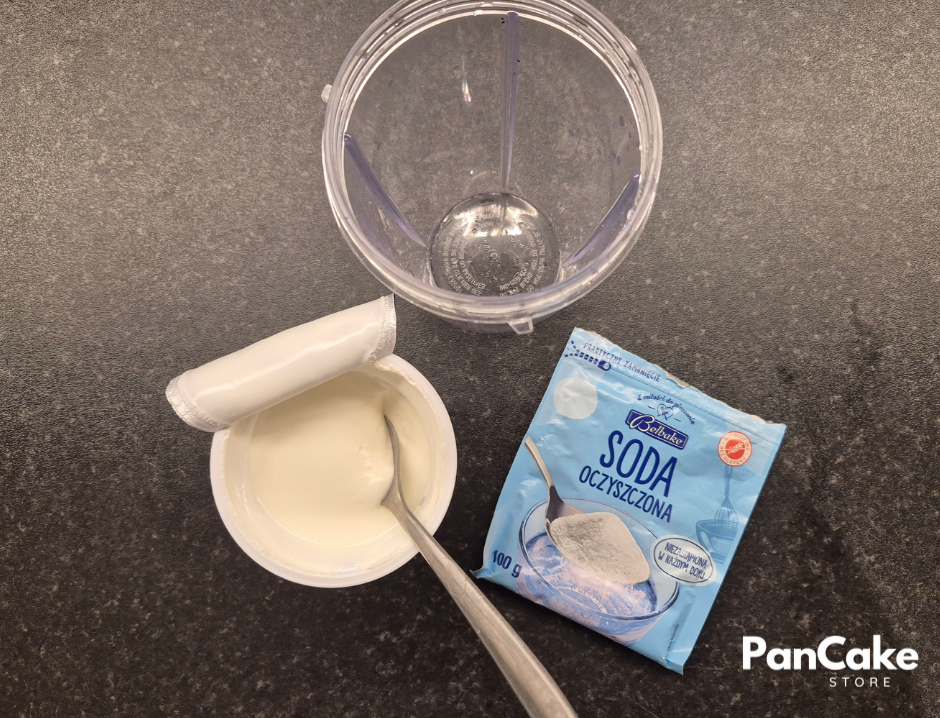 jogurt i soda oczyszczona